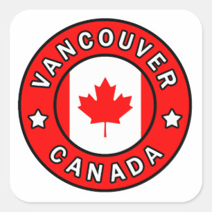 Vancouver Canada Vierkante Sticker