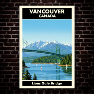 Vancouver, Canada: Vintage Travel Poster uit de ja