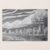 Vancouver Canada Wenskaart Custom Silver Folie Kaarten (Binnen)