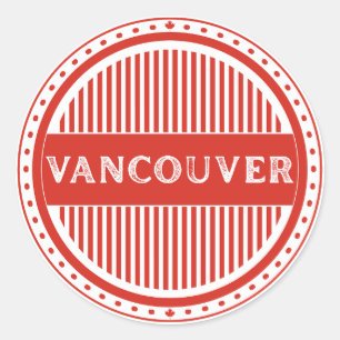 Vancouver City Pride-embleem – Canadese identiteit Ronde Sticker