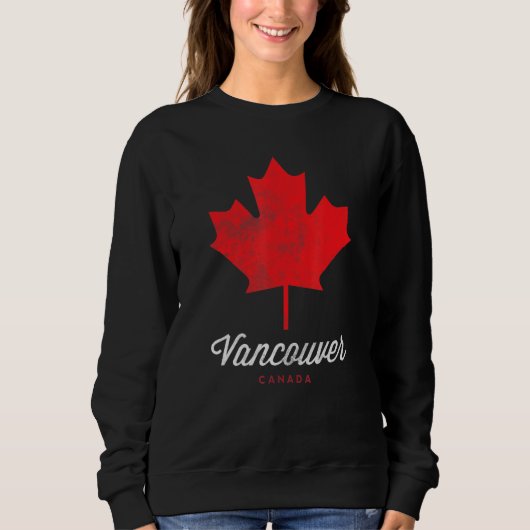 Vancouver Classic  Retro Canada Maple Leaf Trui (Voorkant)
