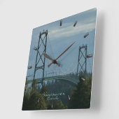 Vancouver Clock geeft decor Vancouver Wall Clock Vierkante Klok (Hoek)