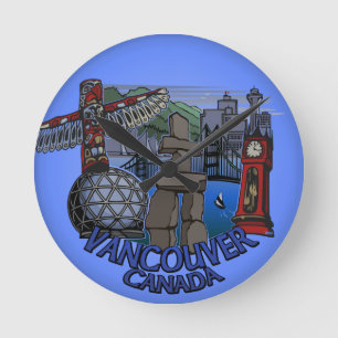 Vancouver Clock Gifts Decor First Nations Clock Ronde Klok