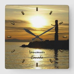 Vancouver Clock Gifts Totem Pole Vancouver Clock Vierkante Klok
