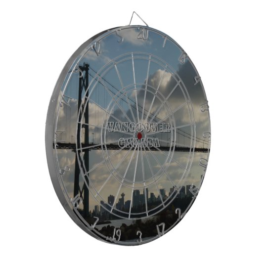 Vancouver Dartboard Lions Gate Souvenir Dartboard Dartbord (Voorkant Links)