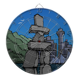 Vancouver Dartboard Totem Pole Souvenir Dartboard Dartbord