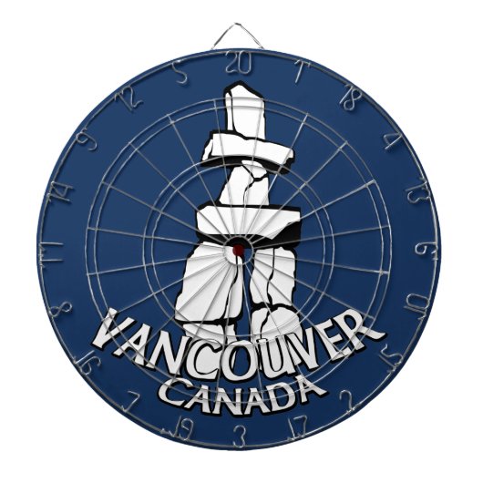Vancouver Dartboard Vancouver Souvenir Dartboard Dartbord (Voorkant)