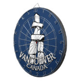 Vancouver Dartboard Vancouver Souvenir Dartboard Dartbord (Voorkant Rechts)
