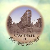 Vancouver Decal Vancouver Souvenir Window Cling (Vel 3)