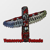 Vancouver Decal Vancouver Totem Pool Cling (Vel)