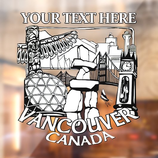 Vancouver Decals Vancouver Souvenir Window Clings (Vel 2)