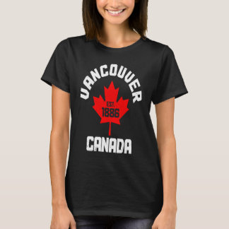 Vancouver Est 1886 British Columbia Canada Canadia T-shirt