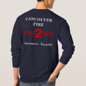 Vancouver Fire Engine-2 T-shirt met lange hoes (Achterkant)