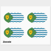 Vancouver Flag Ovale Sticker (Vel)