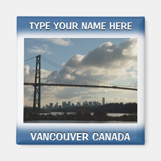 Vancouver Fridge Magnets Personalized Souvenir Magneet (Voorkant)