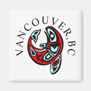 Vancouver Haida Orca Totem Tattoo Killer Whale Magneet