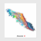 Vancouver Island Holografische Sticker Decal (Vel)