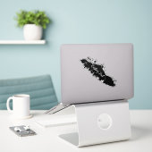 Vancouver Island Map Outline Custom Sticker  (Ordinateur portable sur le bureau)