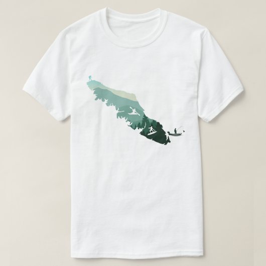 Vancouver Island West Coast Design T-shirt (Design voorkant)