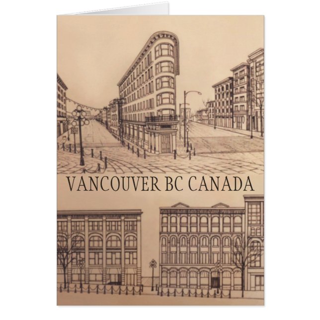 Vancouver Kaarten Souvenir Kaarten Gastown Art Kaa (Voorkant)