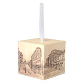 Vancouver-kerstornament, gepersonaliseerd Souvenir Kubus Ornament (Achter hoekig)