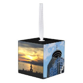 Vancouver-kerstornament, gepersonaliseerd Souvenir Ornament (Achter hoekig)