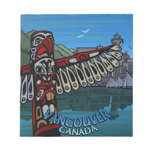 Vancouver-laptop Vancouver - standaard Art Souveni Notitieblok