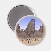 Vancouver Magnet Souvenir Magnet-Buttonnen en cade Magneet (Voorkant / Achterkant)