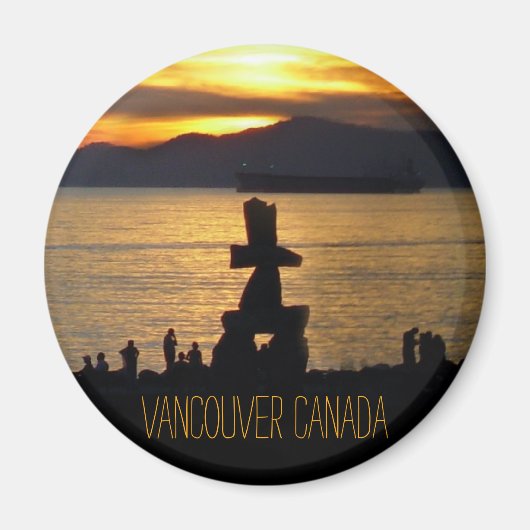 Vancouver Magnet Souvenir personnalisé Vancouver M (Devant)