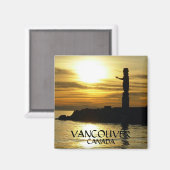 Vancouver Magnet Souvenir Sunset Beach Magnets (Recto/Verso)