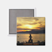 Vancouver Magnet Souvenir Sunset Beach Magnets (Recto/Verso)