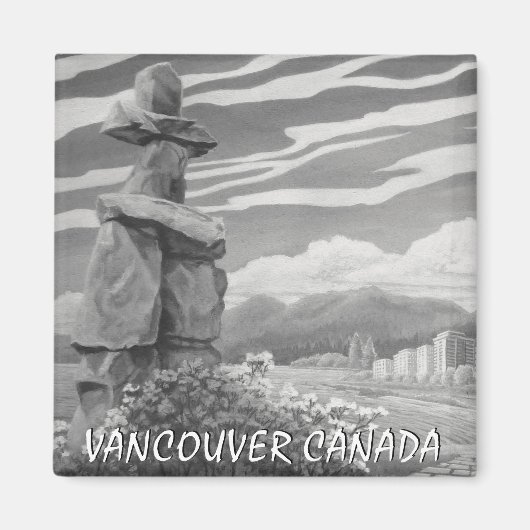 Vancouver Magnet Souvenir Vancouver Cadeaux emblém (Devant)