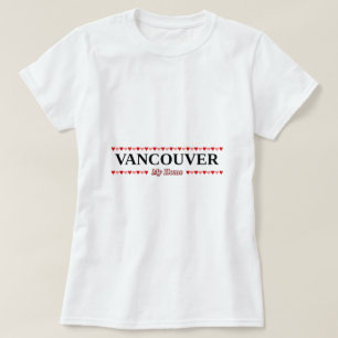 VANCOUVER - Mijn thuis (roze en rode harten) T-shirt