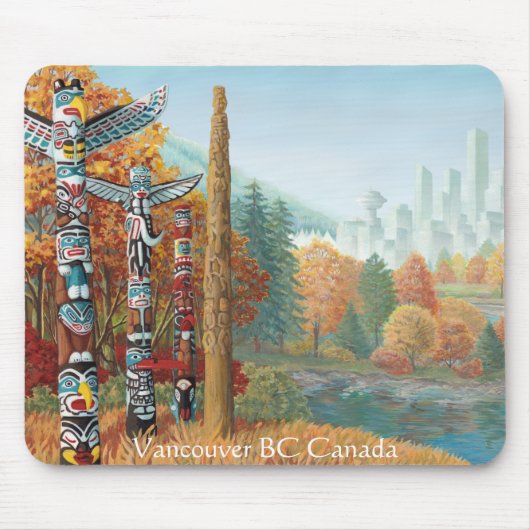 Vancouver Mousepad Souvenir Vancouver Canada Gifts Muismat (Voorkant)