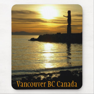 Vancouver Mousepad Souvenir Vancouver Sunset Gifts Muismat