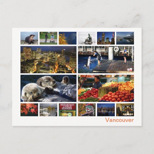 Vancouver multi-afbeelding 2 briefkaart (Voorkant)