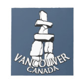 Vancouver Notepad Vancouver Landmarks Souvenir Notitieblok (Voorkant)