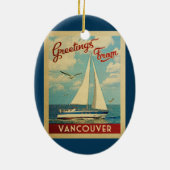 Vancouver Ornament Sailboat B.C. Canada (Achterkant)