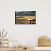 Vancouver Poster BC Sunset Seascape Print (Keuken)