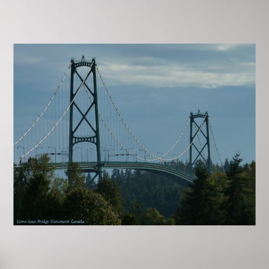 Vancouver Poster Print Vancouver Cityscape Print (Voorkant)