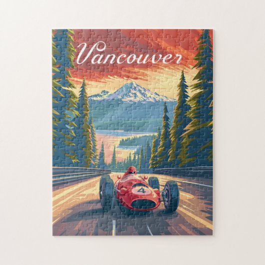 Vancouver raceauto legpuzzel (Verticaal)