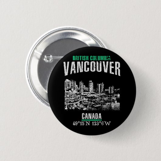 Vancouver Ronde Button 5,7 Cm (Voorkant /achterkant)