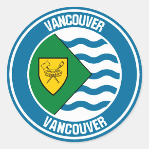 Vancouver Round Emblem Ronde Sticker