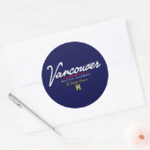 Vancouver Script Ronde Sticker (Envelop)