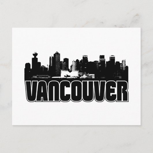 Vancouver Skyline Briefkaart (Voorkant)