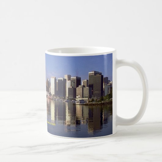 Vancouver skyline, British Columbia, Canada Koffiemok (Rechts)