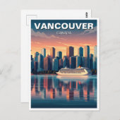 Vancouver Skyline Canada Reizen Briefkaart (Voorkant / Achterkant)