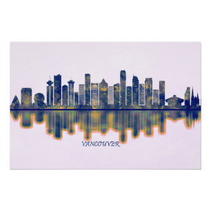 Vancouver Skyline Perfect Poster