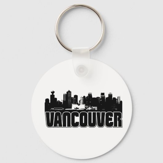 Vancouver Skyline Sleutelhanger (Voorkant)