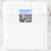 Vancouver Skyline Vierkante Sticker (Tas)